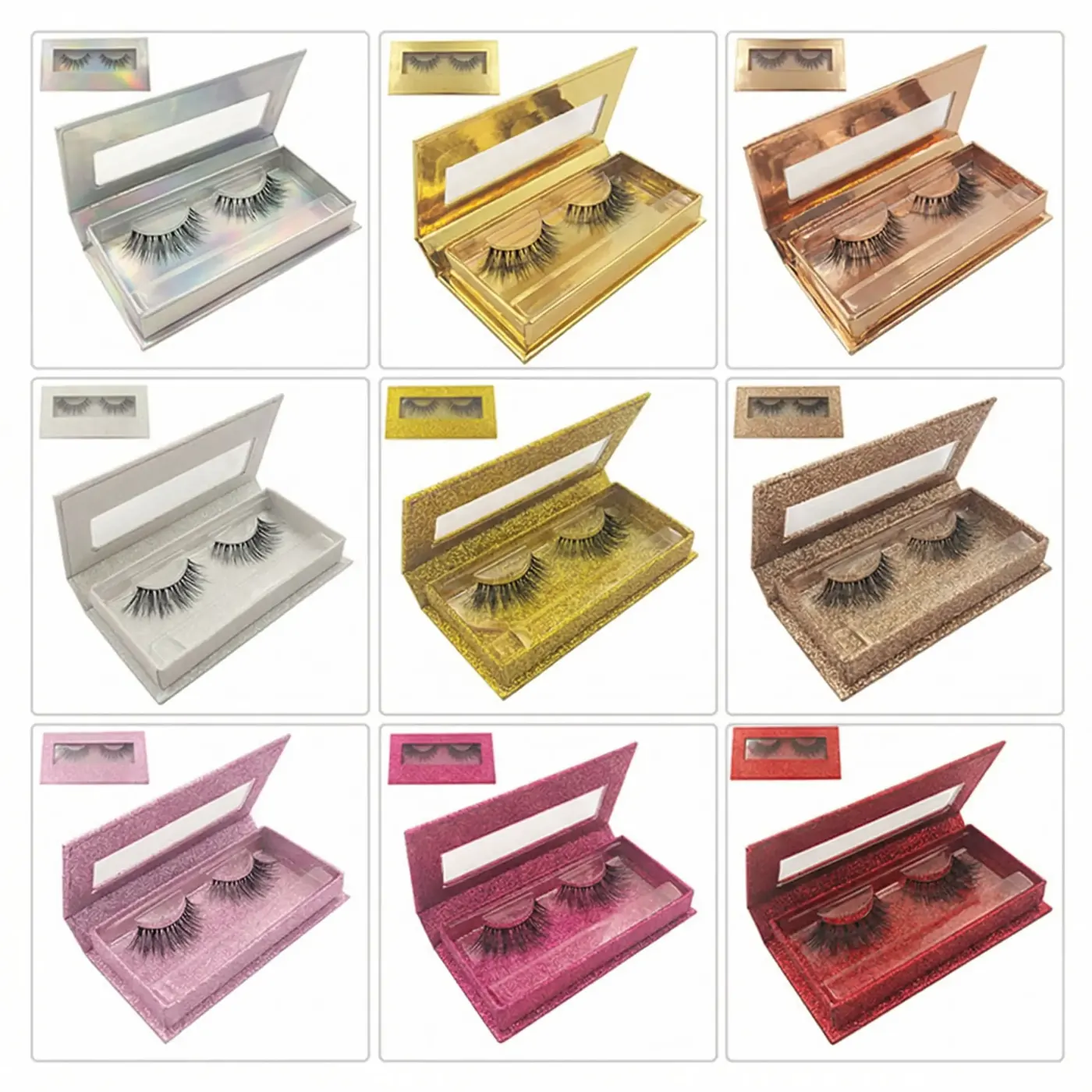 Invisible Clear Lash Band in custom lash package